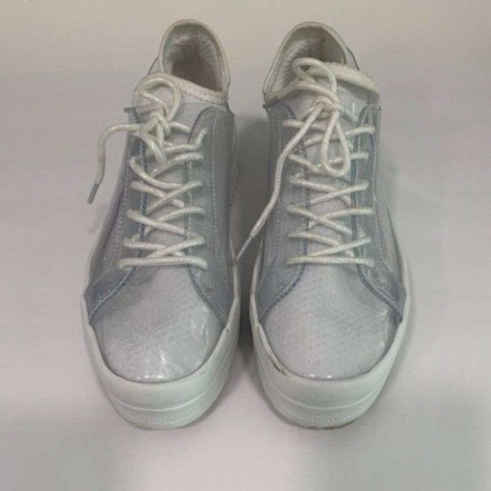 Lucky Step Women Platform Lace-Up Sneakers Size 8